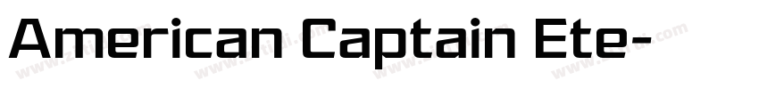 American Captain Ete字体转换